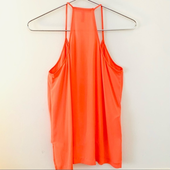 BCBG MAXAZRIA Sayge faux wrap tank top, mandarin - Picture 5 of 7